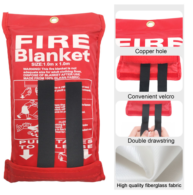 Emergency Fire Fiberglass Blanket Heat Resistant for Home and School