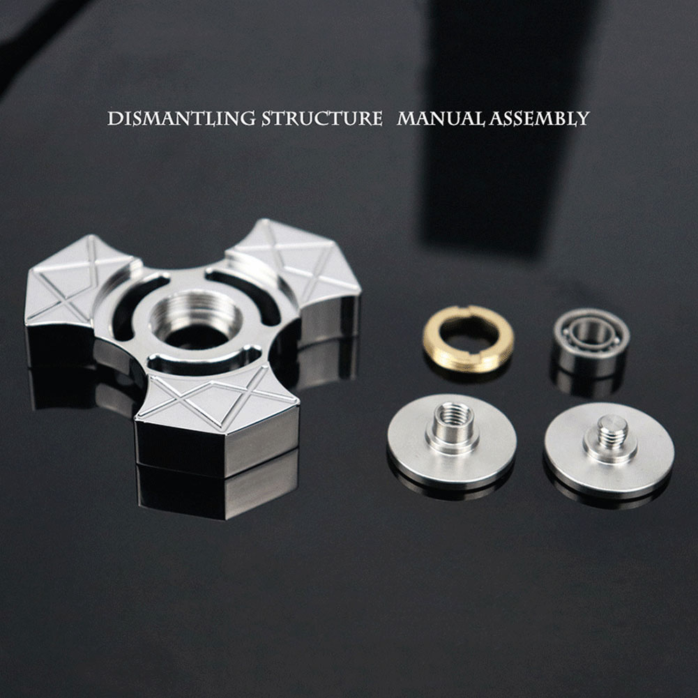 Metal Sensory Fidget Spinner Toy Tomahawk Resistance for Anxiety and Stress Relief