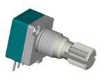 Round Shaft Plastic Rotary Potentiometer 100MΩ Min Insulation Resistance 6mm Or
