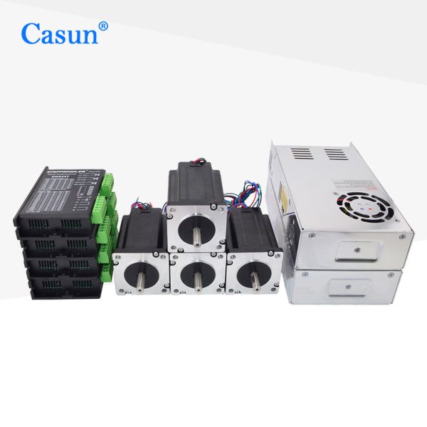China Casun 2 Phase Nema 23 hybrid stepper motor 57x57x56mm 1.2N.m high torque 2.8A with 4 axis / 3axis  for CNC for Engraving machine factory