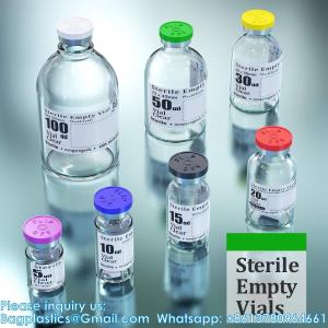 China Sterile Empty Vials With Self Healing Injection Port, With Flip Off Aluminum Cap,Sterile Package (30ml,10) factory