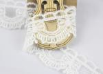 Guipure Cotton Lace Ribbon Water Soluble Antique Style White Color 2.6cm Width