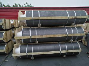 China 1500 - 2700 Mm Length UHP Graphite Electrode Carbon Material For EAF &amp; LF Furnace factory