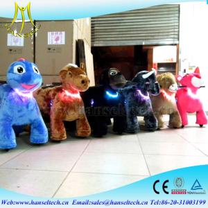 China Hansel amusement ride manufacturers battery operated dinosaur toys giant animals kids riding giant plush animals kids factory