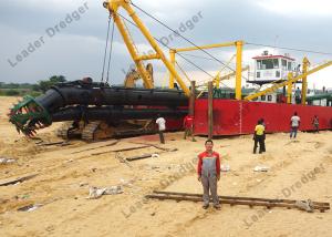 China Replaceable Cutter Teeth River Bucket Ladder Dredger With Side Winches factory