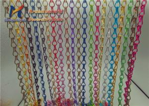 China Beauty Salon Bendable Aluminum Chain Curtains 1.6mm Chain Link Fly Screen factory