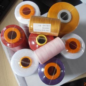 China High Strength Poly Poly Core Spun Thread for Denim Jeans Sewing factory