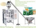 Certified full automatic flour packaging machinery with Auger filler,spiral