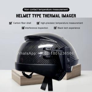 China AI Function 5m Smart Temperature Measuring Helmet factory