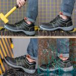 Industrial Construction Safety Shoes Black Leather Shoes For Men