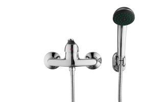China Chrome Modern Coral Wall Mounted Shower Mixer Contemporary Single Handle T8025AR factory