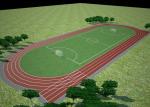Synthetic Sandwich System Running Track Outdoor Sports Flooring Playground