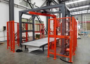 China Auto Wrapper Rotary Arm Stretch Wrapper Fully Automatic Max 45 Pallets/H Packing Speed factory