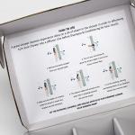 Luxury Cardboard Paper Perfume Packaging Business Shipping Flat Handle Gift