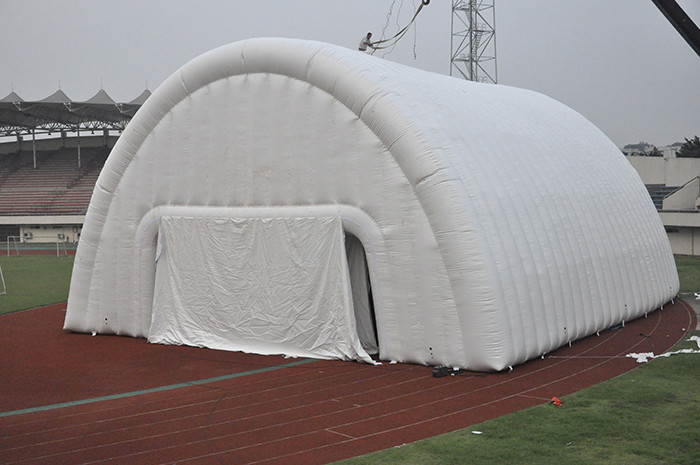Professional Outdoor White PVC Inflatable Sport Tent For Event 40 × 15m
