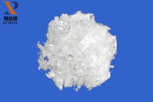 China PP FIBER High Intensity Bunchy Mono-filament Fiber for Anti-Crack and Improved Concrete Performance 3-50mm Length White 24kg Plastic Bag Bulk Package factory