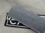 Double - Color Silicone 3D Rubber Logo Patches Soft Black Microfiber Planted