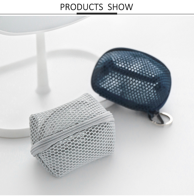 China Eco-Friendly See Through Mesh Travel Toiletry Pouch For Promotion
