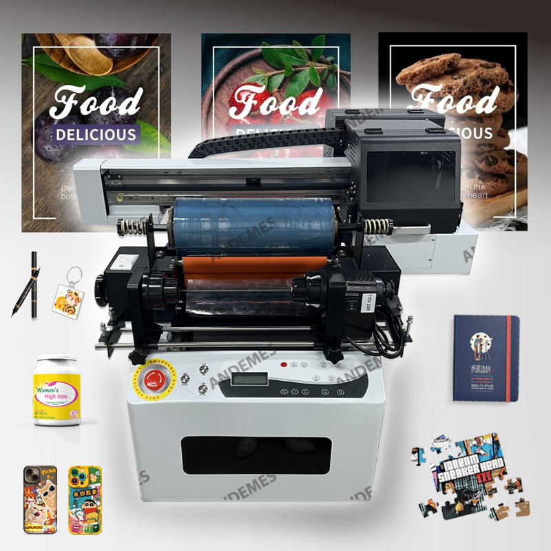 CE/UKCA/ROHS UV Ink With Continuous Ink Supply And CMYKWV Epson XP600*2 Inkjet Printers