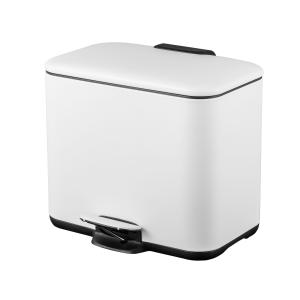 China 2 Division Stainless Steel Pedal Bin Household Trash Can for Stylish and Sustainable Recycling Solution factory
