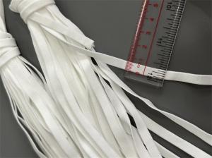 China 6mm 6.5mm 7mm 3 Ply Face Mask Flat Ear Loop White Cord Ear Tie Rope factory