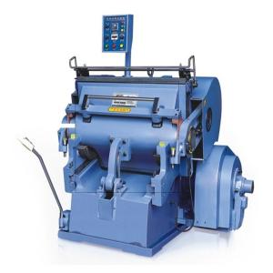 China Excellent Box Flatbed Manual Die Cutting Creasing Carton Machine with 380 V Voltage factory