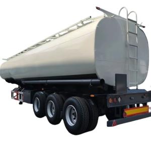 China 45000L Used Petroleum Tank Trailers For Sale , 3axles 3 Compartments Fuel Tanker Semi Trailer factory