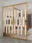 8mm Thickness Stainless Steel Room Divider Gold Hailrine Decoration Home Living