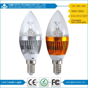 China New bright 3W led candle light E14 Replace 30-40W incandescent lamp factory