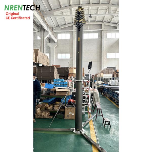 20m lockable pneumatic telescopic mast 30kg payloads-3.7m closed height-for