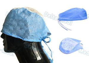China Dustproof Breathable Disposable Surgical Caps Non Woven Customized Color factory