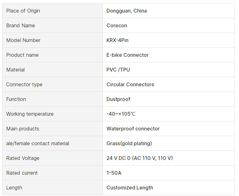 M8 Electric Bike Connectors Female Male Electrical Waterproof Connectors 2 3 4 5 6 Pin