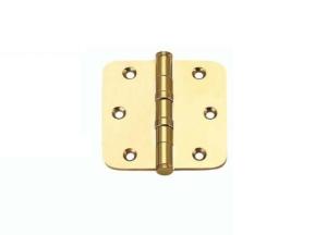 China Pure Brass Flat Cabinet Door Hinges With Round Corner And Ball Bearing 3&quot;/4&quot;Commercial heavy duty door hinge factory