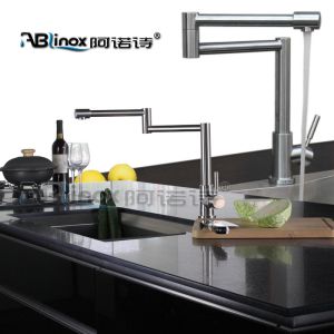 Customized Solid Folding SS Sink Kitchen Mixer Faucet