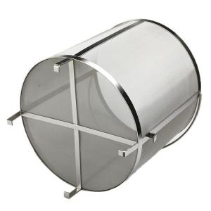 China Beverage 304 316 Hops 100 200 300 Micron Beer Filter Cylinder With Handle factory