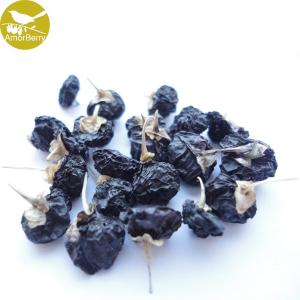 China Amorberry Wild Black Goji Berry Dried Lycii Wolfberry China Herbal Tea Green Food Herbs factory