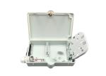 Wall Mount Fiber Optic Distribution Box Hoding Pole 4 Cores White Black Color