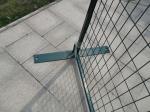 6'x10' powder coated temp construction fence panels mesh 2"x4" 50mm*100mm*8.5ga