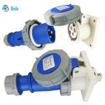 3Pins 220V-250V Voltage Industrial Plug Socket with IP67 Rating - 16 Amp