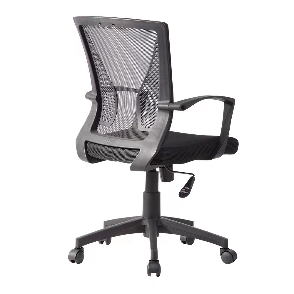 R300mm Nylon Base Black Mesh Administrative Office Chair for Professional Environments