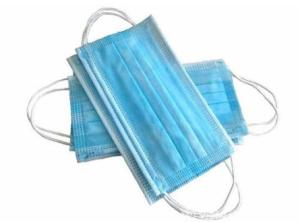 China Disposable Blue Earloop Face Mask Non Irritating For House Cleaning / Woodworking factory