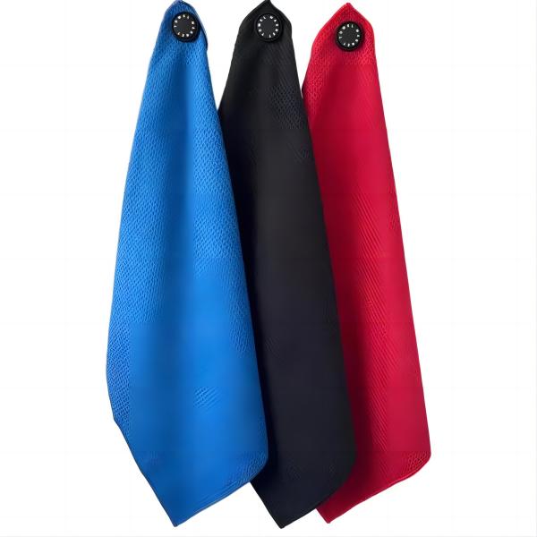 40*60CM Quick Dry Tri-fold Golf Sports Towel Golf Towels Microfiber Waffle Plain