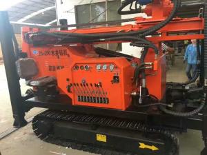 China Hydraulic Feeding Water Well Drill Rig Track Mounted 75mm End Hole Dia factory