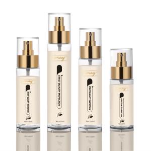 China Round Empty Cosmetic Spray Bottles , Luxury 4 Oz Clear Plastic Spray Bottles factory