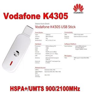 China Wireless Portable Huawei K4305 USB 21.6 Mbps HSPA Mobile Broadband Modem Dongle 3G factory