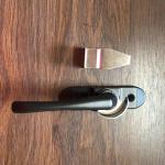 Aluminum Alloy Crescent Lock for Sliding Window Safety Lock in Hotel Villa