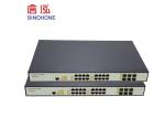 No Fan Power Over Ethernet Switch , RJ45 Fiber Optic Cable 32.74 Mpps