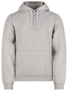 China Classic Design Mens Polar Fleece Jacket , Grey Heavy Weight Mens Fleece Pullover Hoodie factory