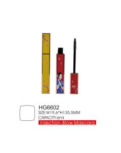 China Square Plastic Eyelash Brush Tube 6ml With Silicone Brush Empty Mascara Wand factory
