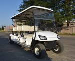 White Color 6 Passenger Electric Street Legal Golf Carts For Club Battery